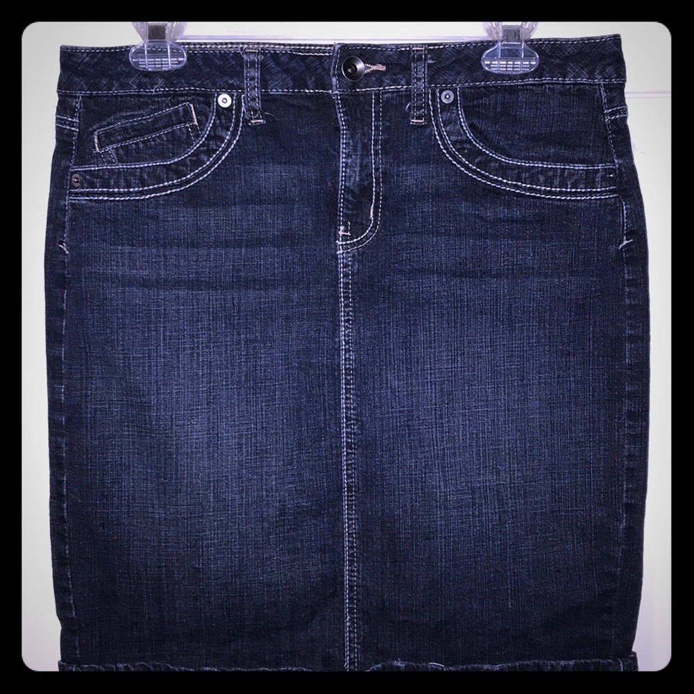 Denim Midi Skirt Apt. 9 jean skirt